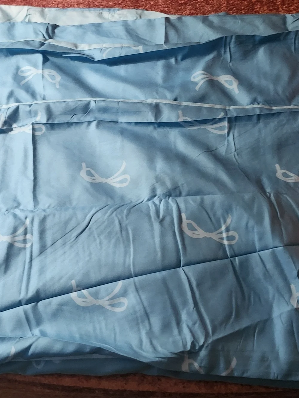 Bluey Kids Duver Bedding Set - Bright Sky Blue Cartoon Design